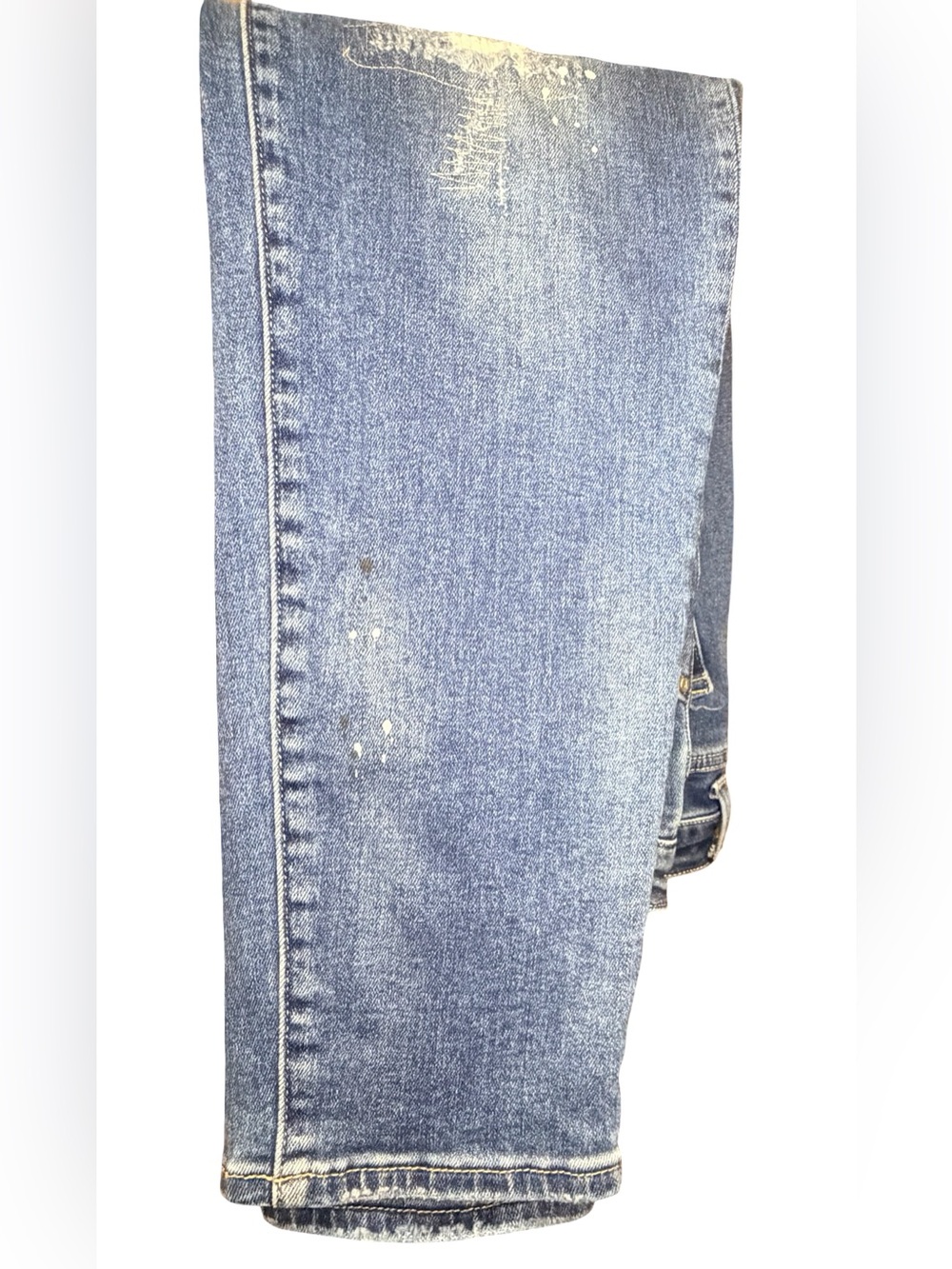 RISEN | SIZE 29 | PEYTON MID RISE TAPERED DISTRESSED JEAN PAINT SPLATTER DESIGN - Picture 10 of 10